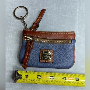 Dooney & Bourke Pre Owned Coin Key Change Card Liostick Pebbled Leather Wallet